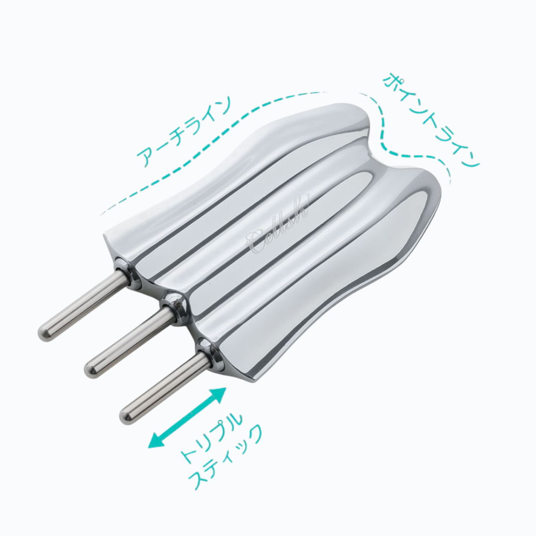 かっさ カッサ フェイスポインター トリプルロッド トリプルスティック ポスポス棒 ポスポス Cellsh かっさスティック フェイスマッサージ FAQ よくある質問 使用方法 注意点 小顔ケア