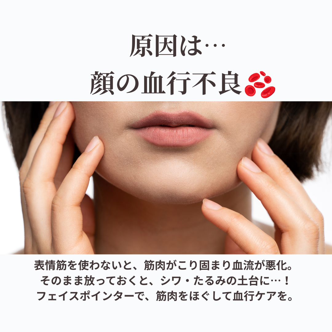 かっさ カッサ フェイスポインター トリプルロッド トリプルスティック ポスポス棒 ポスポス 顔のむくみ 原因 血行不良 リンパ流れ こり 解消 小顔ケア フェイスマッサージ かっさスティック