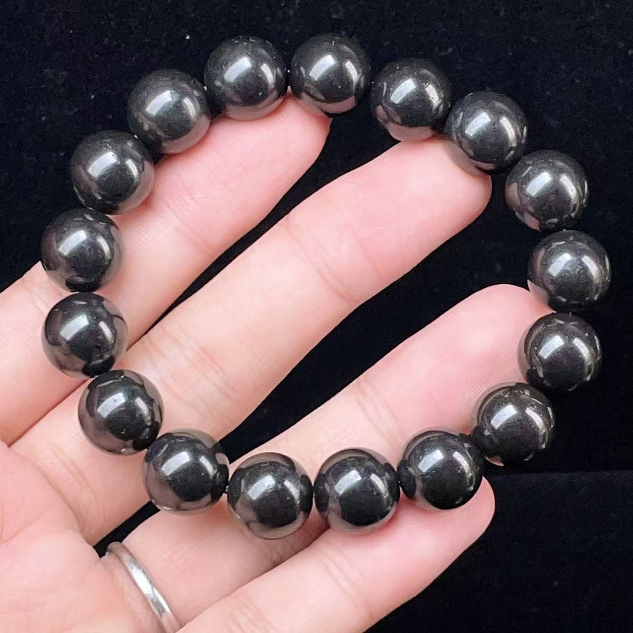 Yahoo! Yahoo!ショッピング(ヤフー ショッピング)PROME 天然石 一点物・シュンガイト・Shungite・ロシア産・ブレスレット  V54887