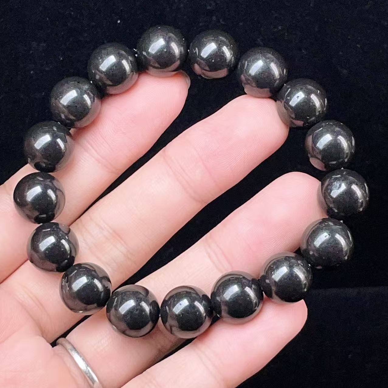 Yahoo! Yahoo!ショッピング(ヤフー ショッピング)PROME 天然石 一点物・シュンガイト・Shungite・ロシア産・ブレスレット  V54893