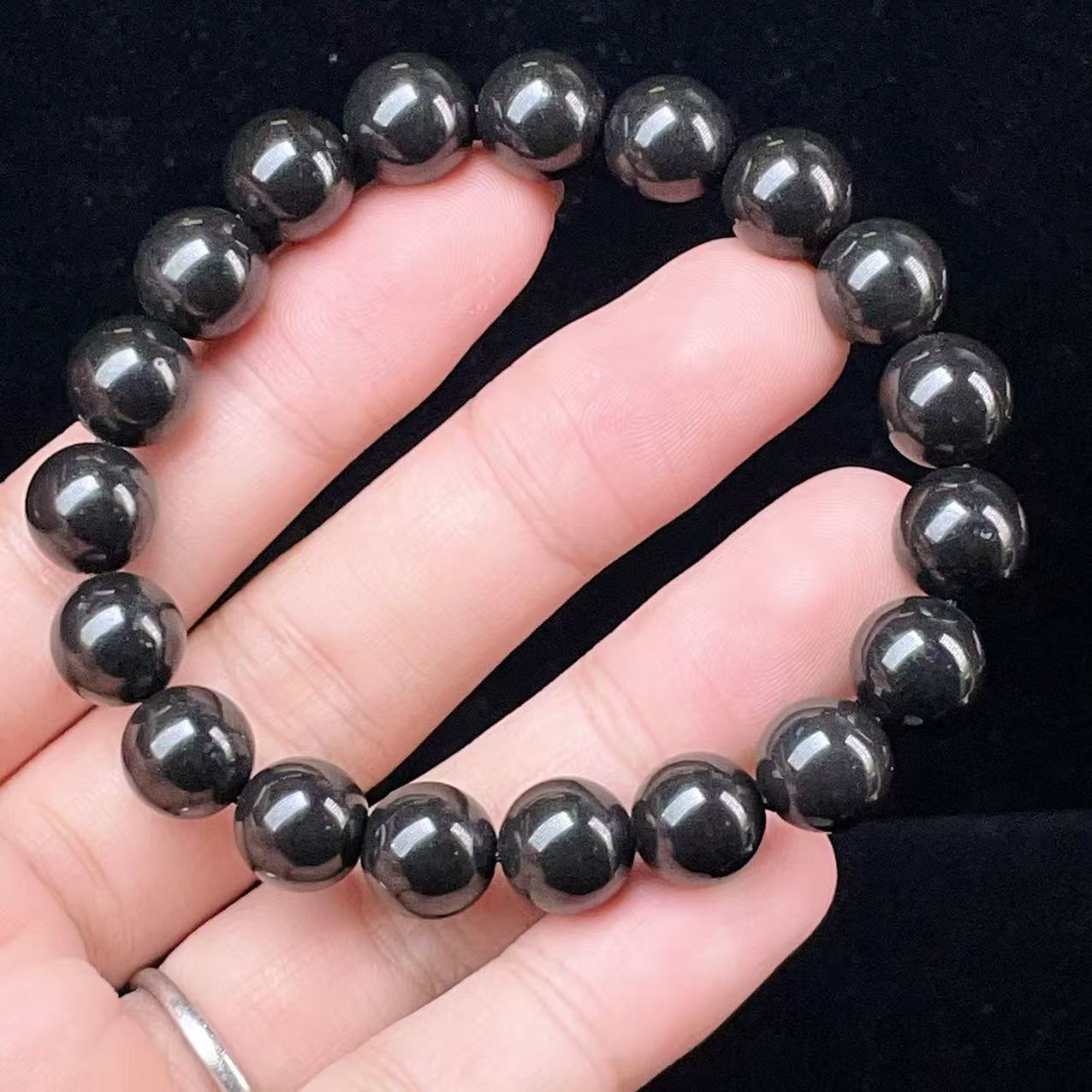 Yahoo! Yahoo!ショッピング(ヤフー ショッピング)PROME 天然石 一点物・シュンガイト・Shungite・ロシア産・ブレスレット  V54905