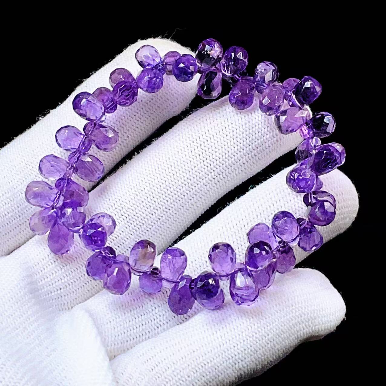 Yahoo! Yahoo!ショッピング(ヤフー ショッピング)PROME 天然石 一点物・高品質・特別仕様品・水滴型 ・再入荷不可・アメジスト・ブラジル産・ブレスレット・ V55387