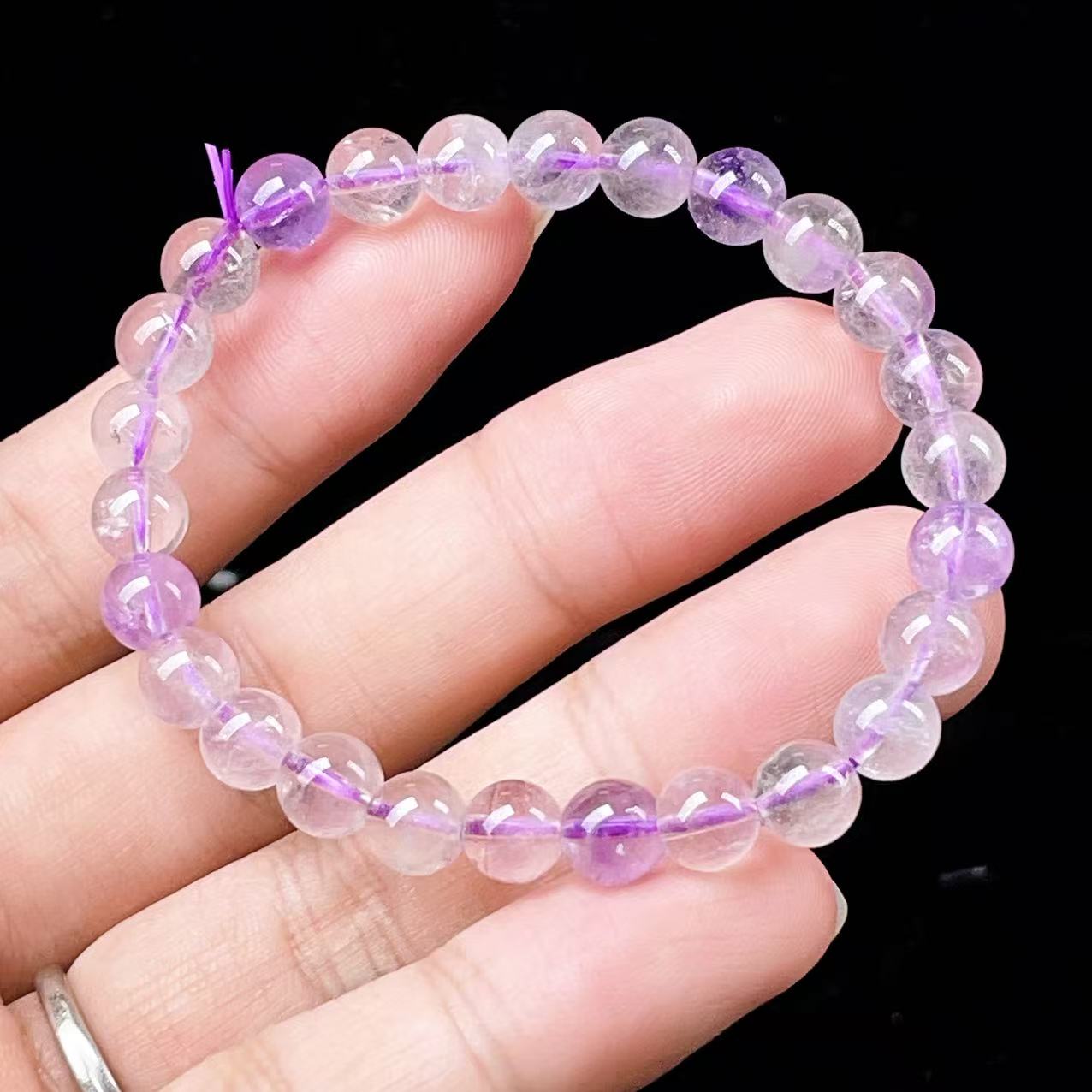 Yahoo! Yahoo!ショッピング(ヤフー ショッピング)PROME 天然石・高品質・希少鉱・再入荷困難・アメジストファントム・エレスチャルアメジスト・幻影紫水晶・ブラジル産・ブレスレット・v56151