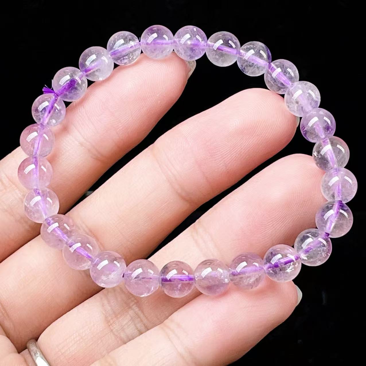 Yahoo! Yahoo!ショッピング(ヤフー ショッピング)PROME 天然石・高品質・希少鉱・再入荷困難・アメジストファントム・エレスチャルアメジスト・幻影紫水晶・ブラジル産・ブレスレット・v56152