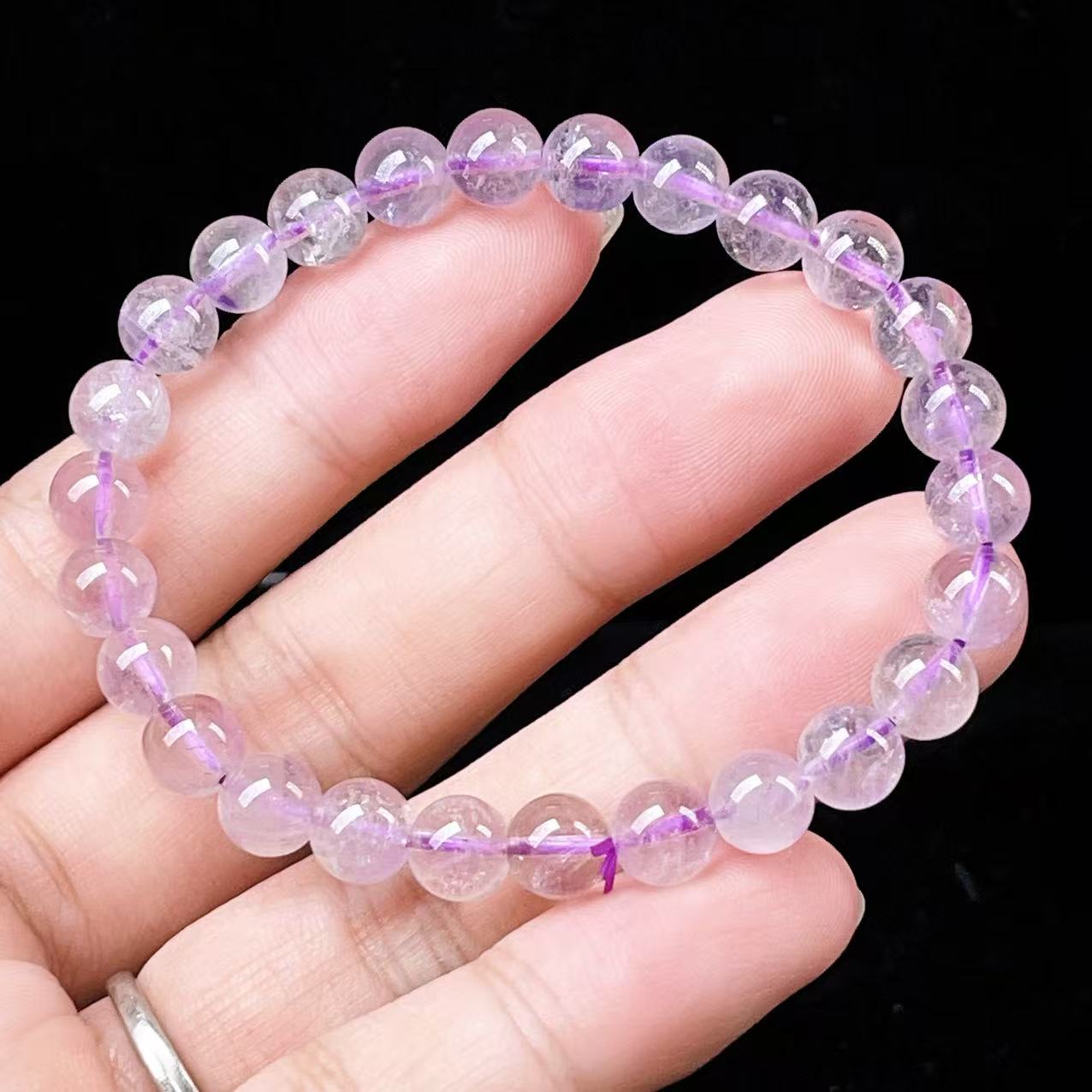 Yahoo! Yahoo!ショッピング(ヤフー ショッピング)PROME 天然石・高品質・希少鉱・再入荷困難・アメジストファントム・エレスチャルアメジスト・幻影紫水晶・ブラジル産・ブレスレット・v56153
