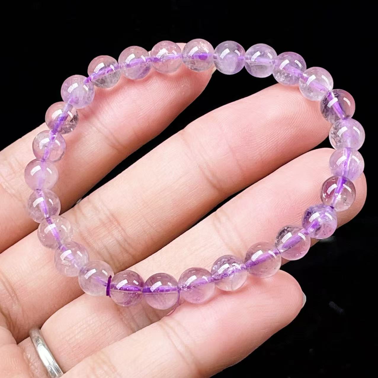 Yahoo! Yahoo!ショッピング(ヤフー ショッピング)PROME 天然石・高品質・希少鉱・再入荷困難・アメジストファントム・エレスチャルアメジスト・幻影紫水晶・ブラジル産・ブレスレット・v56154