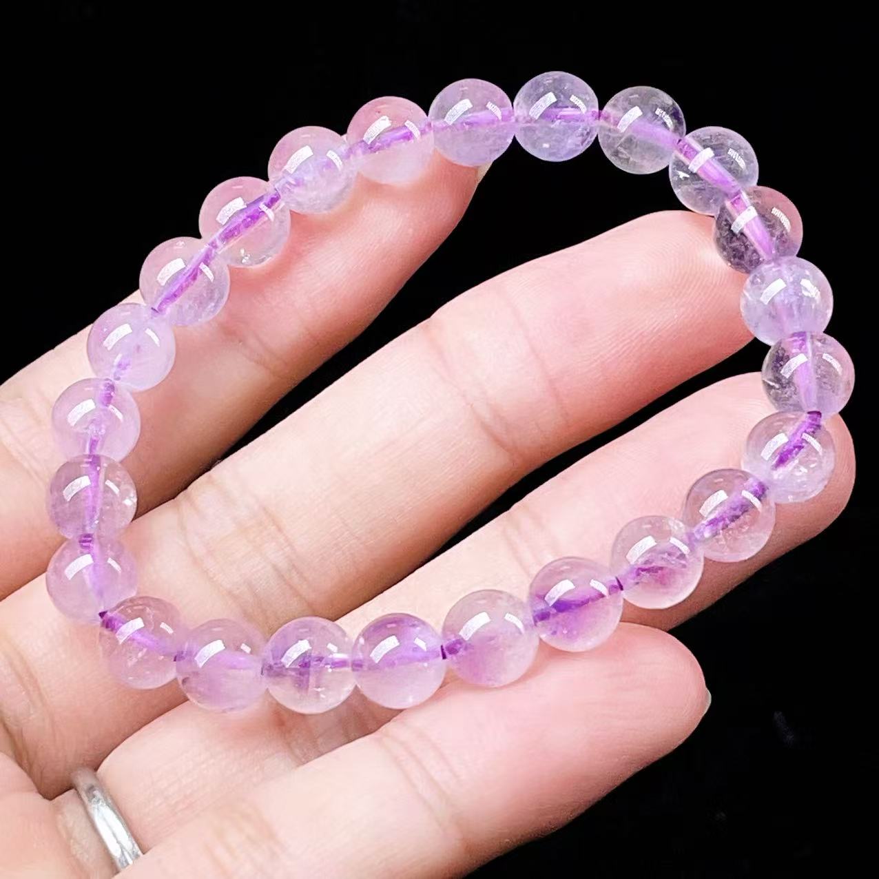 Yahoo! Yahoo!ショッピング(ヤフー ショッピング)PROME 天然石・高品質・希少鉱・再入荷困難・アメジストファントム・エレスチャルアメジスト・幻影紫水晶・ブラジル産・ブレスレット・v56157