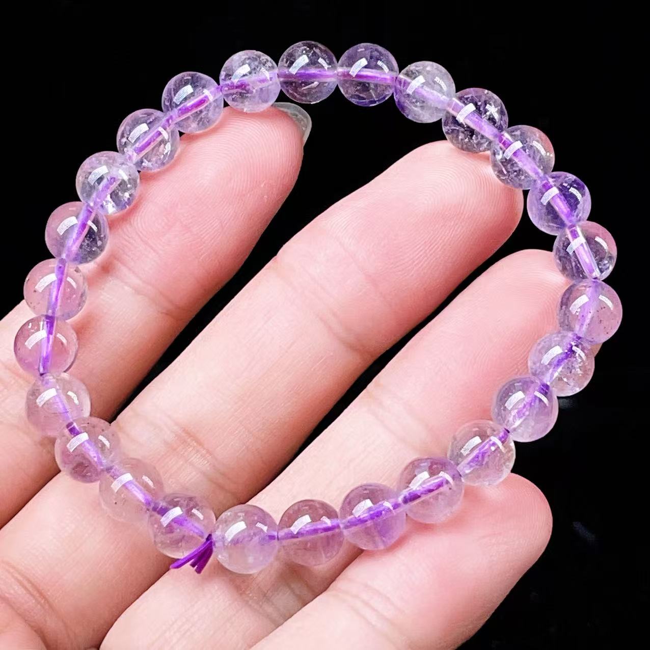 Yahoo! Yahoo!ショッピング(ヤフー ショッピング)PROME 天然石・高品質・希少鉱・再入荷困難・アメジストファントム・エレスチャルアメジスト・幻影紫水晶・ブラジル産・ブレスレット・v56159