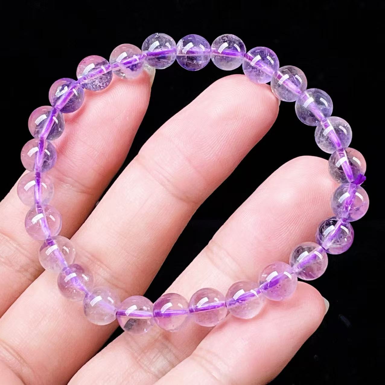 Yahoo! Yahoo!ショッピング(ヤフー ショッピング)PROME 天然石・高品質・希少鉱・再入荷困難・アメジストファントム・エレスチャルアメジスト・幻影紫水晶・ブラジル産・ブレスレット・v56160