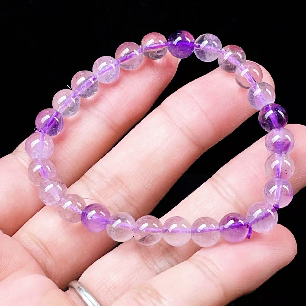 Yahoo! Yahoo!ショッピング(ヤフー ショッピング)PROME 天然石・高品質・希少鉱・再入荷困難・アメジストファントム・エレスチャルアメジスト・幻影紫水晶・ブラジル産・ブレスレット・v56161