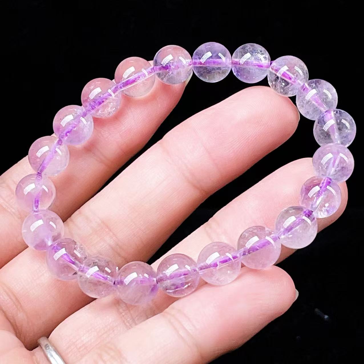 Yahoo! Yahoo!ショッピング(ヤフー ショッピング)PROME 天然石・高品質・希少鉱・再入荷困難・アメジストファントム・エレスチャルアメジスト・幻影紫水晶・ブラジル産・ブレスレット・v56181
