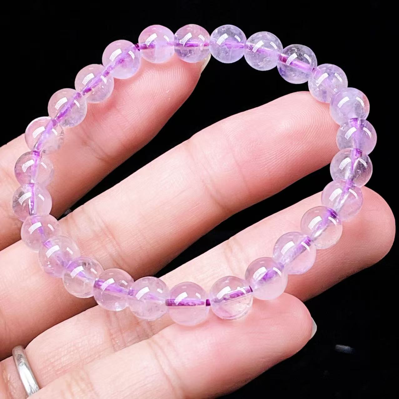 Yahoo! Yahoo!ショッピング(ヤフー ショッピング)PROME 天然石・高品質・希少鉱・再入荷困難・アメジストファントム・エレスチャルアメジスト・幻影紫水晶・ブラジル産・ブレスレット・v56183