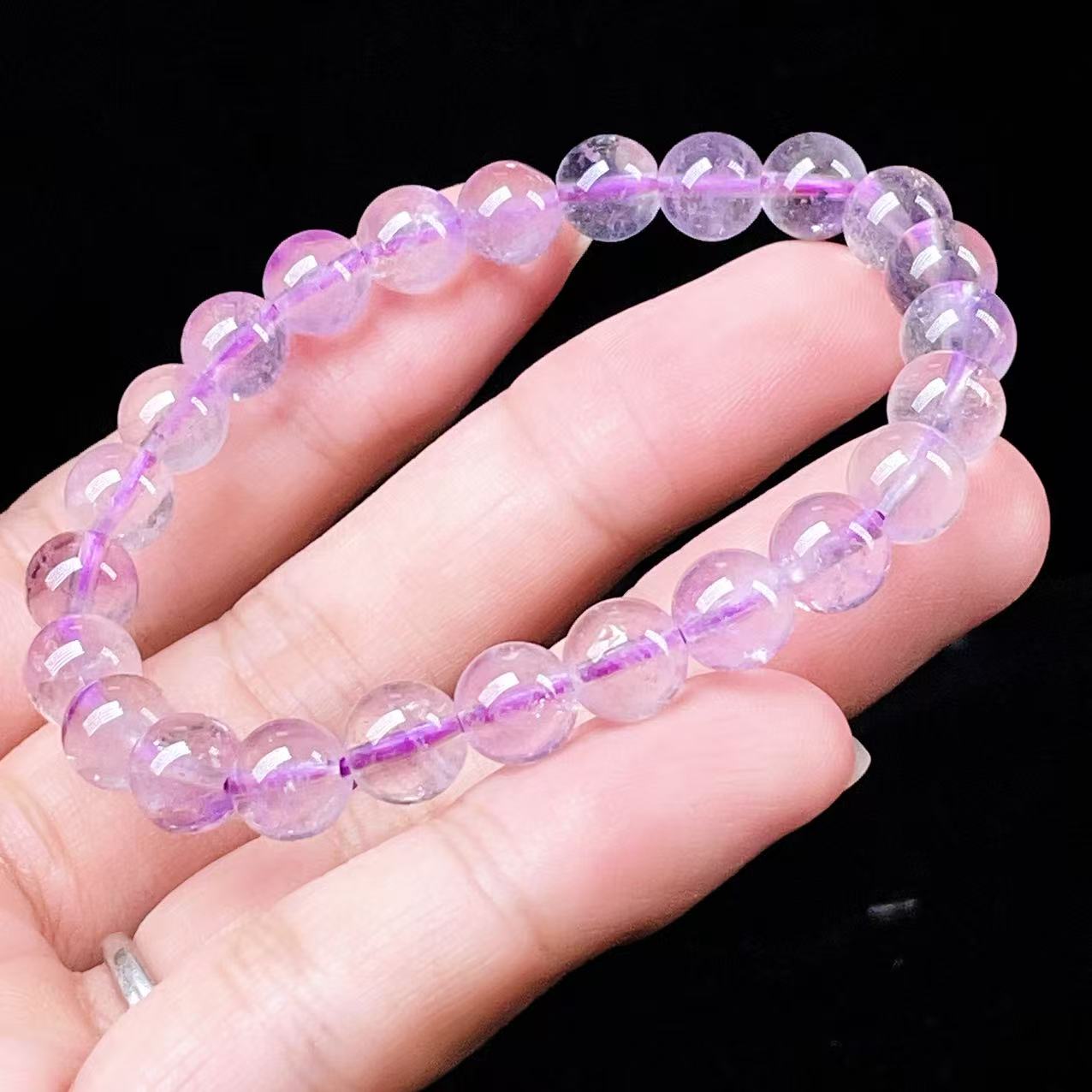 Yahoo! Yahoo!ショッピング(ヤフー ショッピング)PROME 天然石・高品質・希少鉱・再入荷困難・アメジストファントム・エレスチャルアメジスト・幻影紫水晶・ブラジル産・ブレスレット・v56192