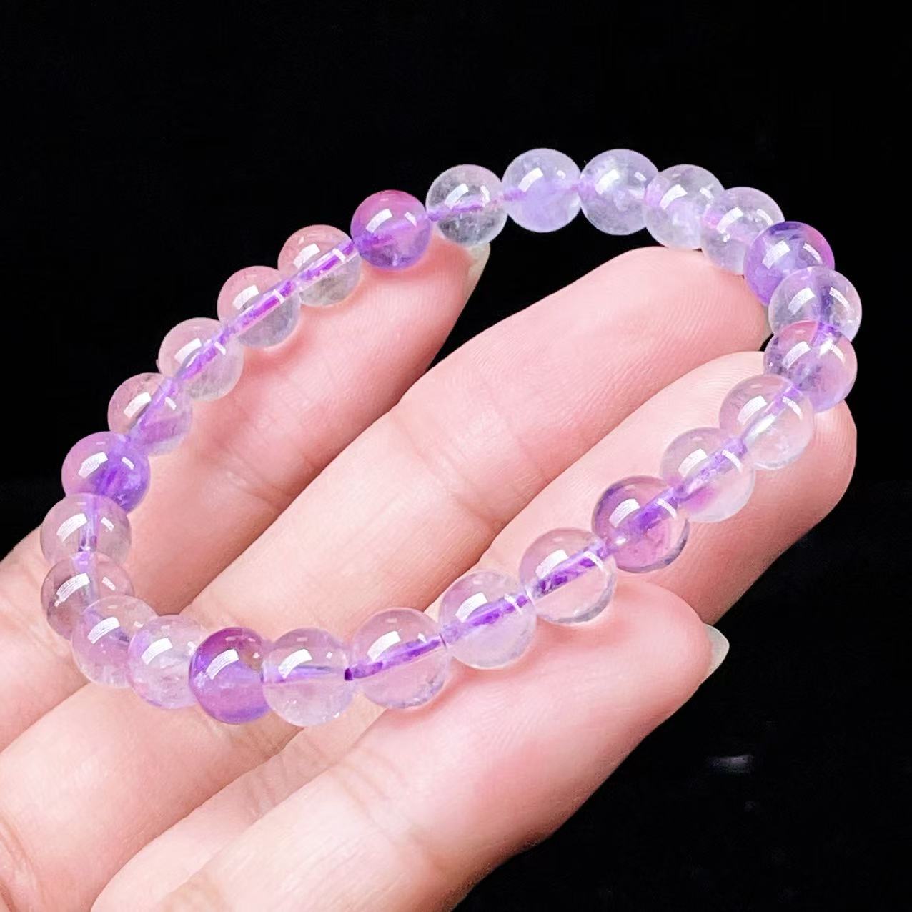Yahoo! Yahoo!ショッピング(ヤフー ショッピング)PROME 天然石・高品質・希少鉱・再入荷困難・アメジストファントム・エレスチャルアメジスト・幻影紫水晶・ブラジル産・ブレスレット・v56194
