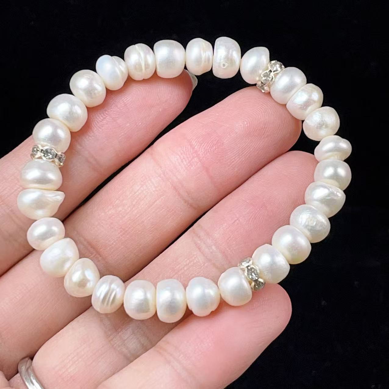 Yahoo! Yahoo!ショッピング(ヤフー ショッピング)PROME 天然石・一点物・特別仕様品・淡水真珠・真珠・ブレスレット・【非市場流通貝殻の粉末製品】 ・v56389