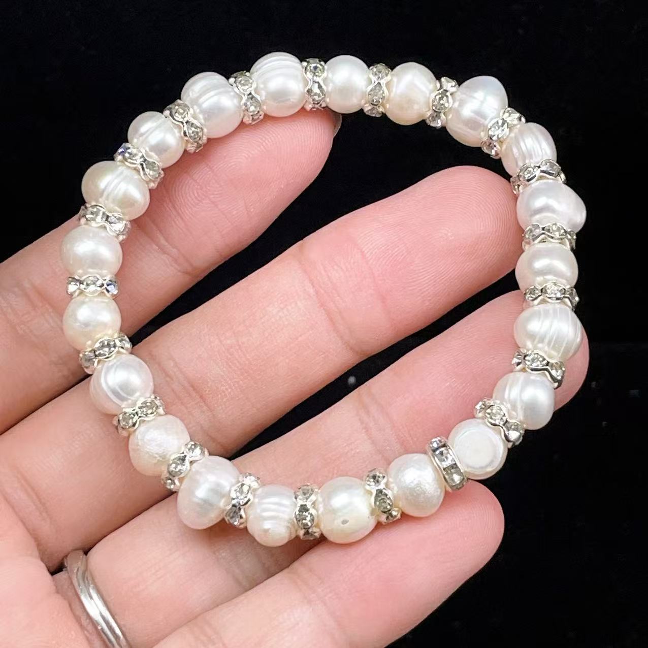 Yahoo! Yahoo!ショッピング(ヤフー ショッピング)PROME 天然石・一点物・特別仕様品・淡水真珠・真珠・ブレスレット・【非市場流通貝殻の粉末製品】 ・v56395