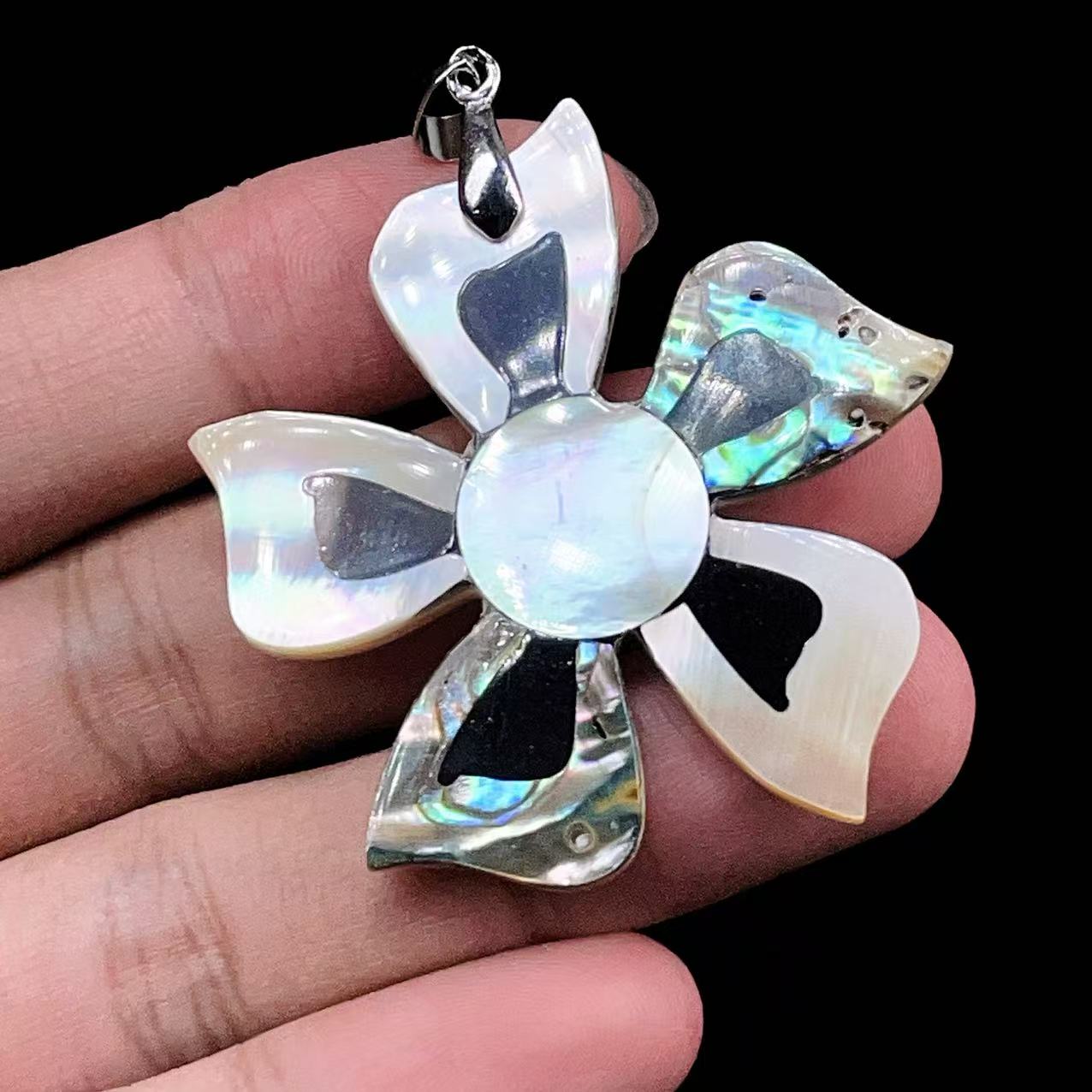 Yahoo! Yahoo!ショッピング(ヤフー ショッピング)PROME 天然石 一点物・特別仕様品・天然シェル・アワビ貝・白蝶貝・黒蝶貝・手作りアートデザイン・アートペンダントトップ・v56472