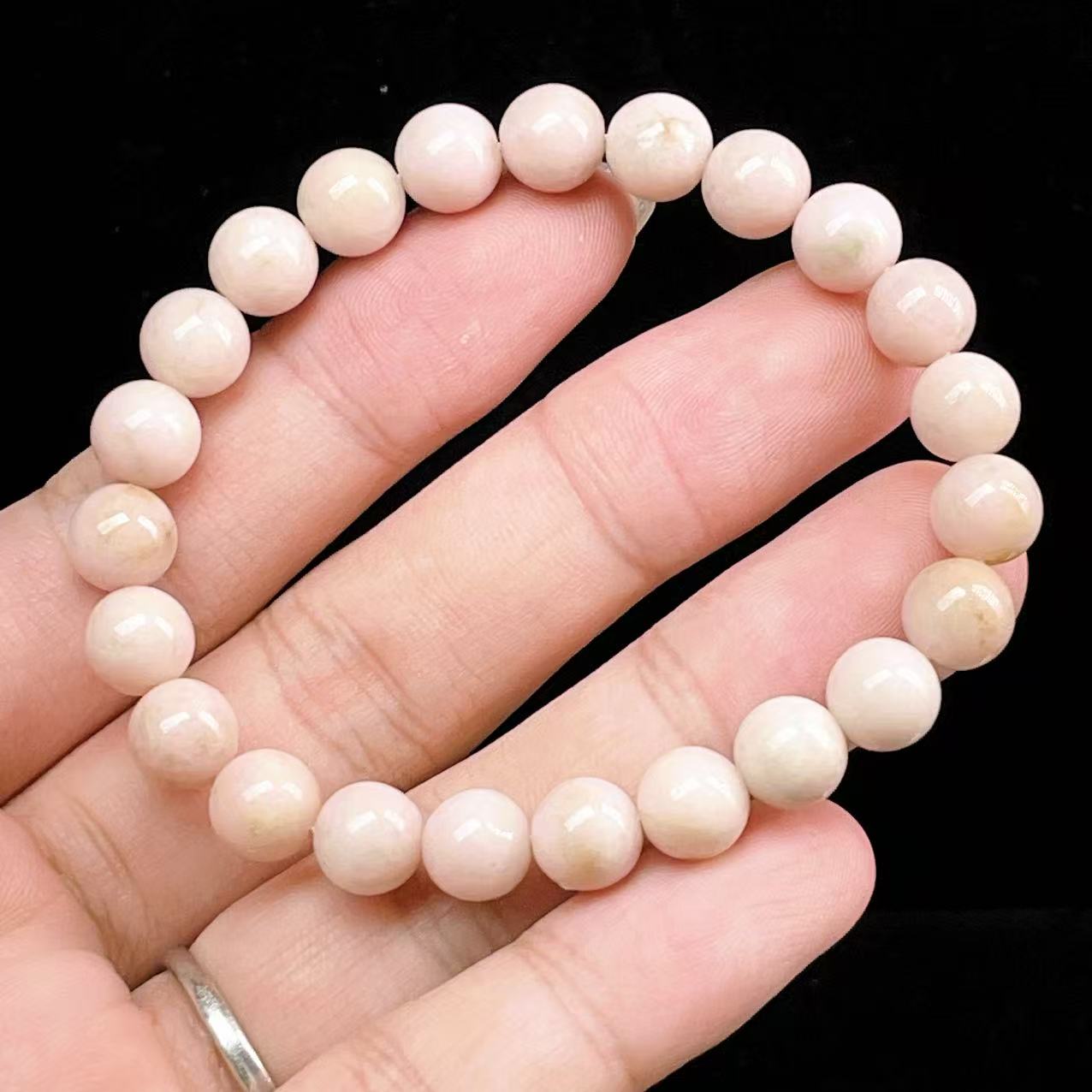 Yahoo! Yahoo!ショッピング(ヤフー ショッピング)PROME 天然石・一点物・高品質・稀少色・再入荷不可・マイクロクリン・フェルドスパー・ピンクマイクロクリン・アメリカ産・ブレスレット・V57028
