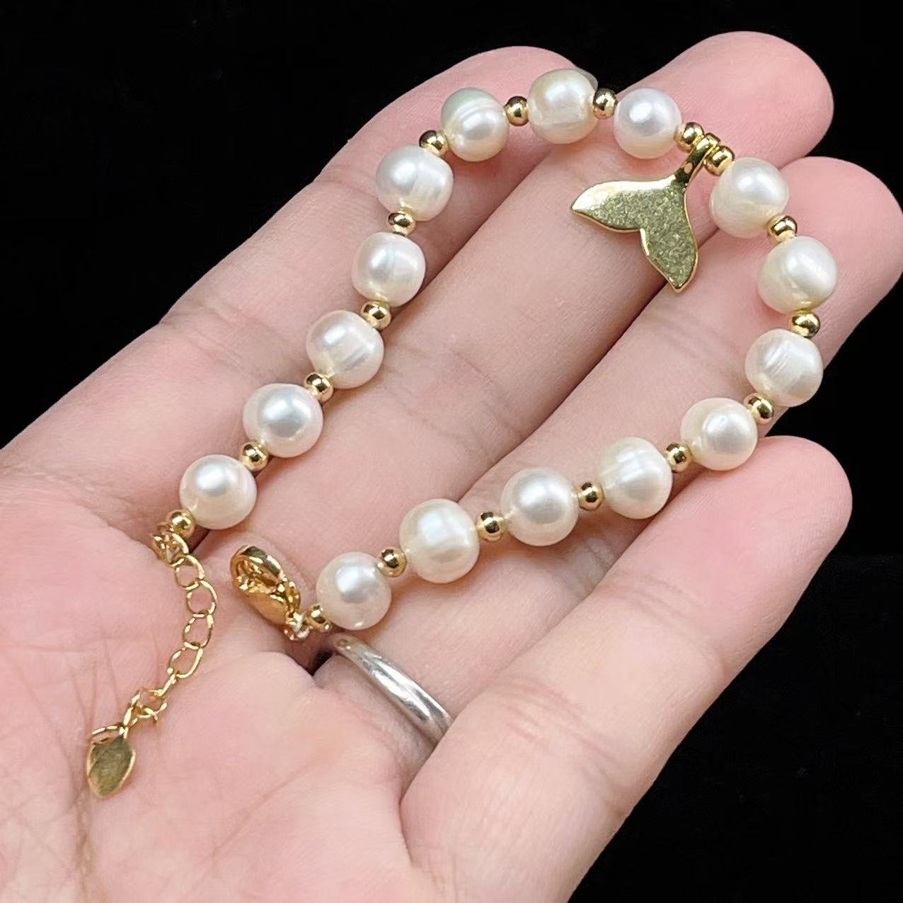 Yahoo! Yahoo!ショッピング(ヤフー ショッピング)PROME 天然石  【一点物】上品 淡水パール レディース ゴールドカラー 金具付き 真珠 アクセサリー 結婚式 フォーマル プレゼントブレスレット V57377