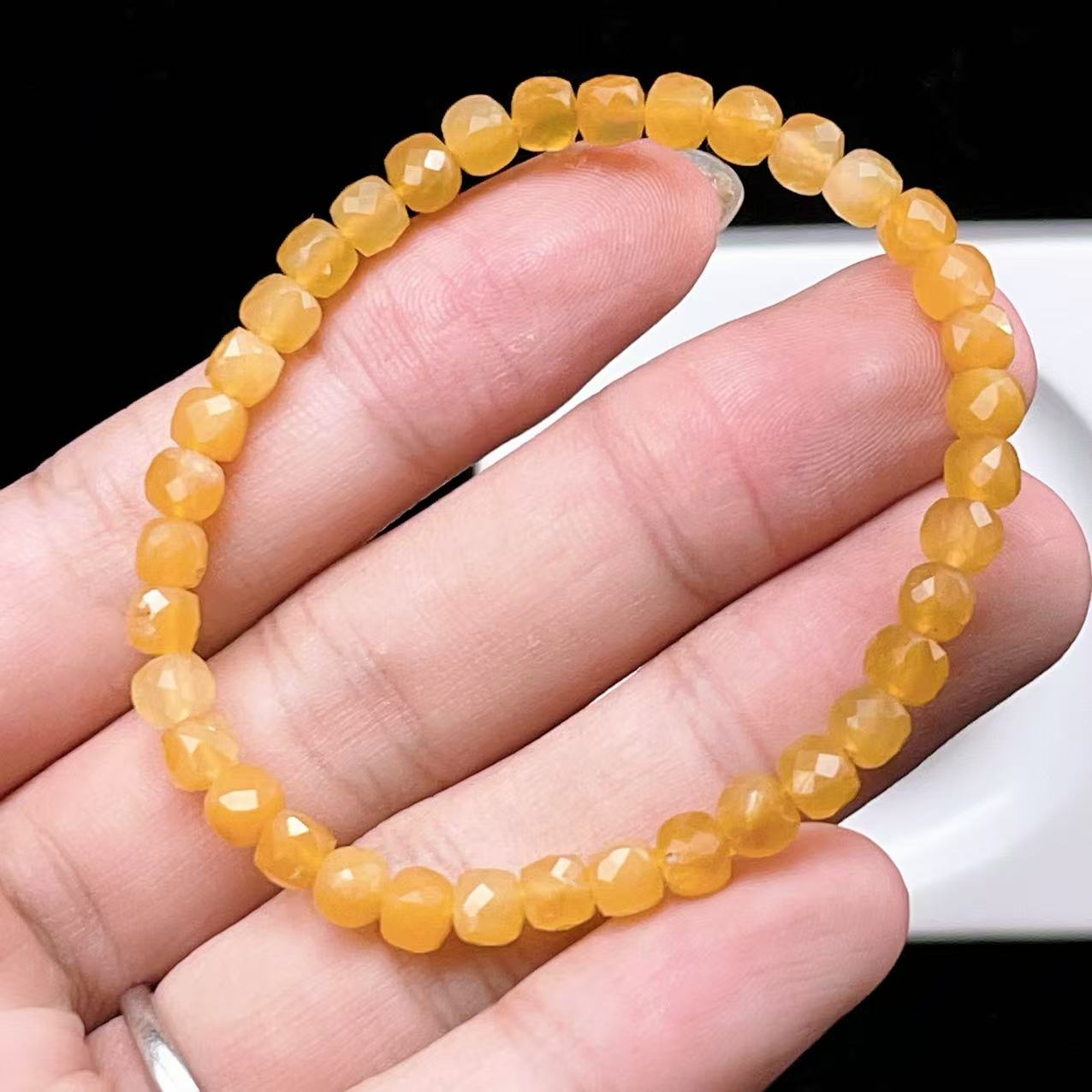 Yahoo! Yahoo!ショッピング(ヤフー ショッピング)PROME 天然石 【一点物】高品質 イエローオパール ブレスレット カット入り 明るい運気 開運 パワーストーン レディース プレゼント　v57437