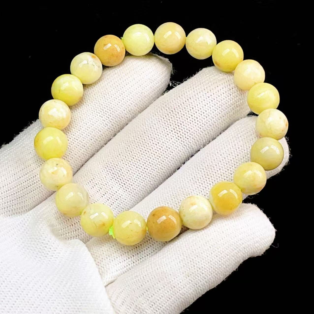 Yahoo! Yahoo!ショッピング(ヤフー ショッピング)PROME 天然石 【一点物】蛇紋石 ブレスレットイエロージェイド×共生鉱物入り 天然石 丸珠 癒し パワーストーンv57594