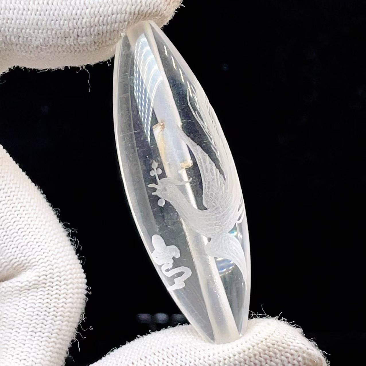 Yahoo! Yahoo!ショッピング(ヤフー ショッピング)PROME 天然石【一点物】水晶 鳳凰彫り天珠 龍神守護 浄化 開運 手彫りカービング 開運厄除け v57739