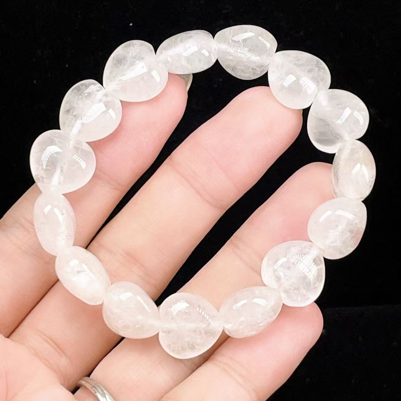 Yahoo! Yahoo!ショッピング(ヤフー ショッピング)PROME 天然石【一点物】高品質・ファントムクォーツ・ハート型・アイリスクォーツ・浄化・成長・癒し・愛と調和・ブラジル産・ブレスレット・ v57912