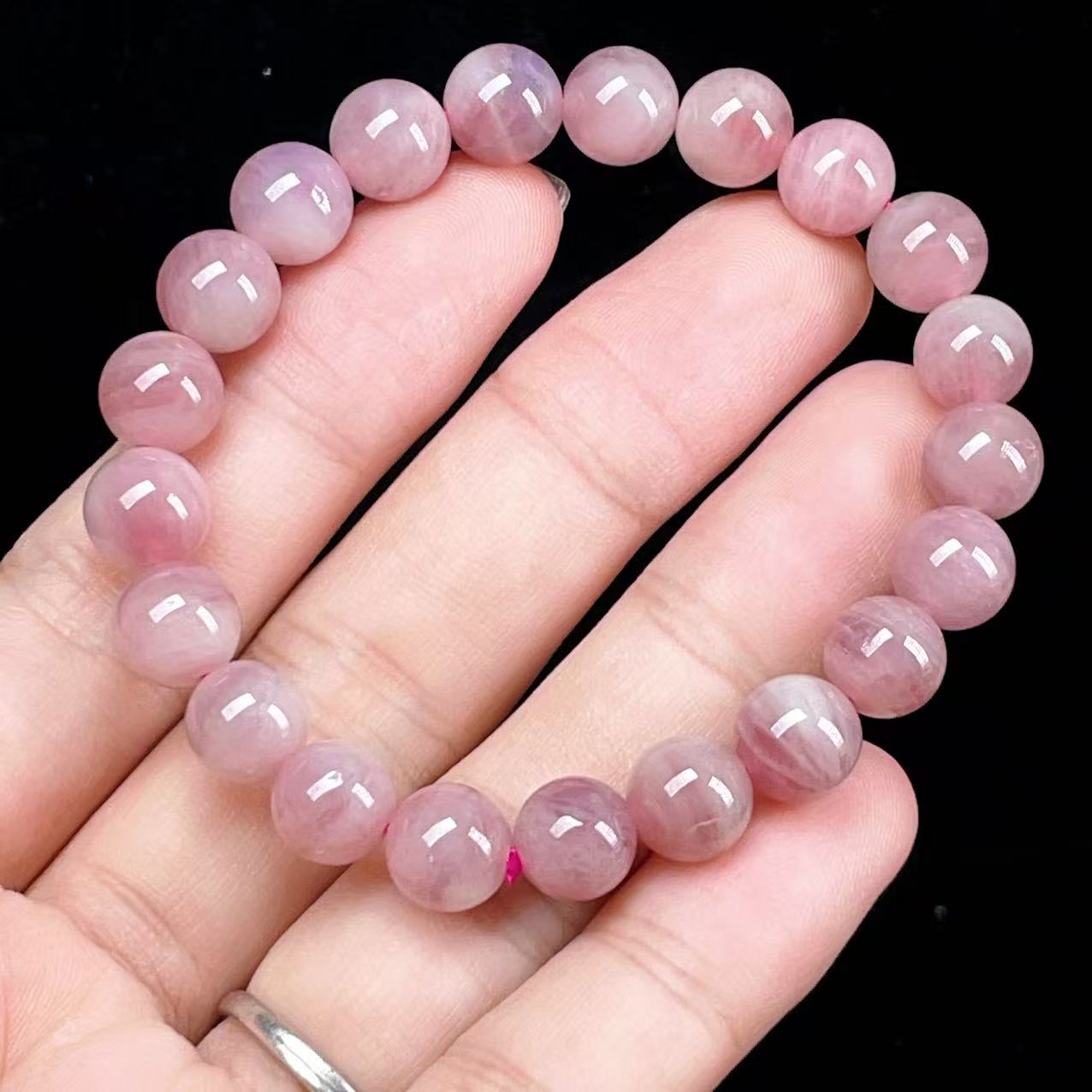 Yahoo! Yahoo!ショッピング(ヤフー ショッピング)PROME 天然石【一点物】高品質・希少色・紫系ピンク・パープルローズクォーツ・マダガスカル産・恋愛運・癒し・感情安定・ブレスレット v58119