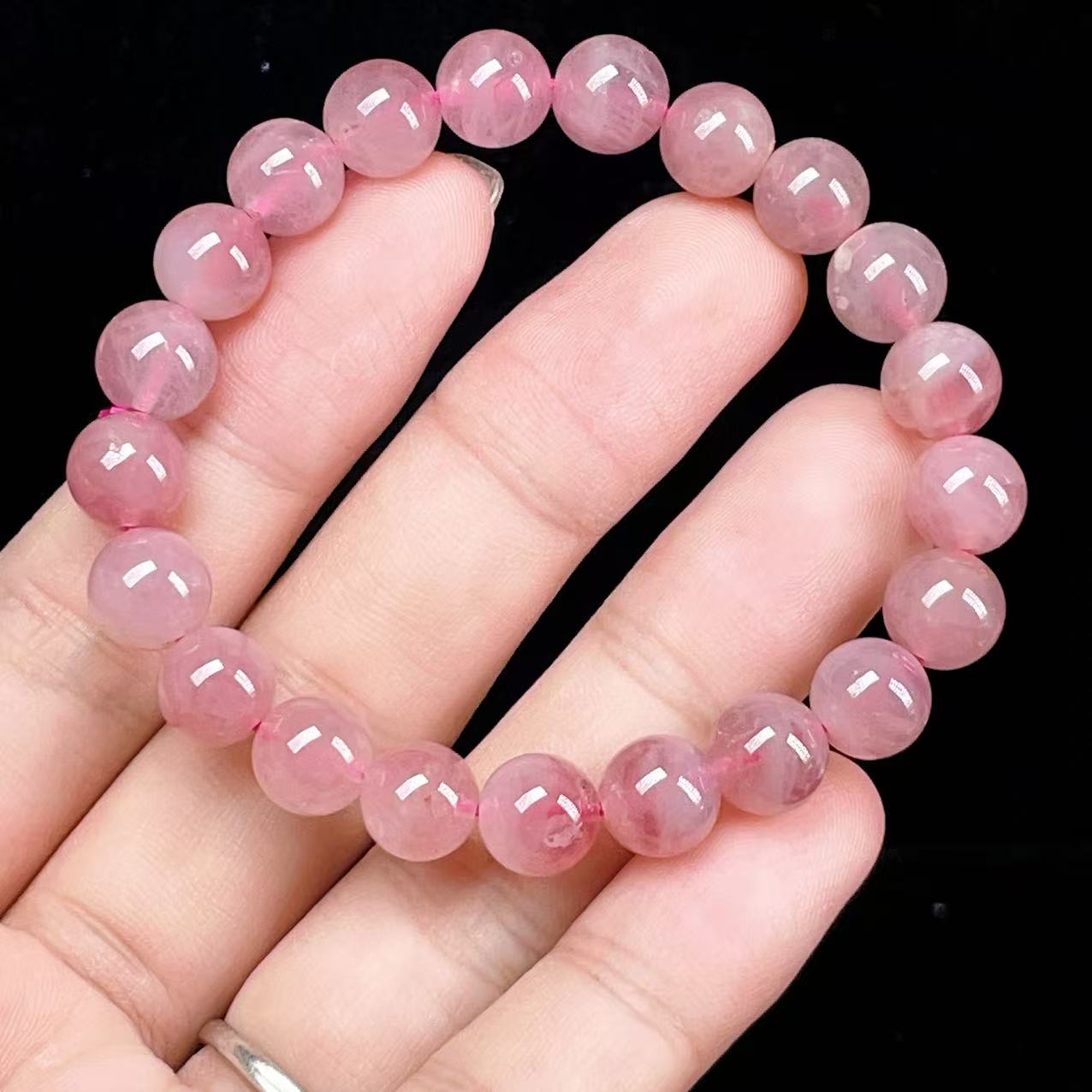 Yahoo! Yahoo!ショッピング(ヤフー ショッピング)PROME 天然石【一点物】高品質・希少色・紫系ピンク・パープルローズクォーツ・マダガスカル産・恋愛運・癒し・感情安定・ブレスレット v58120