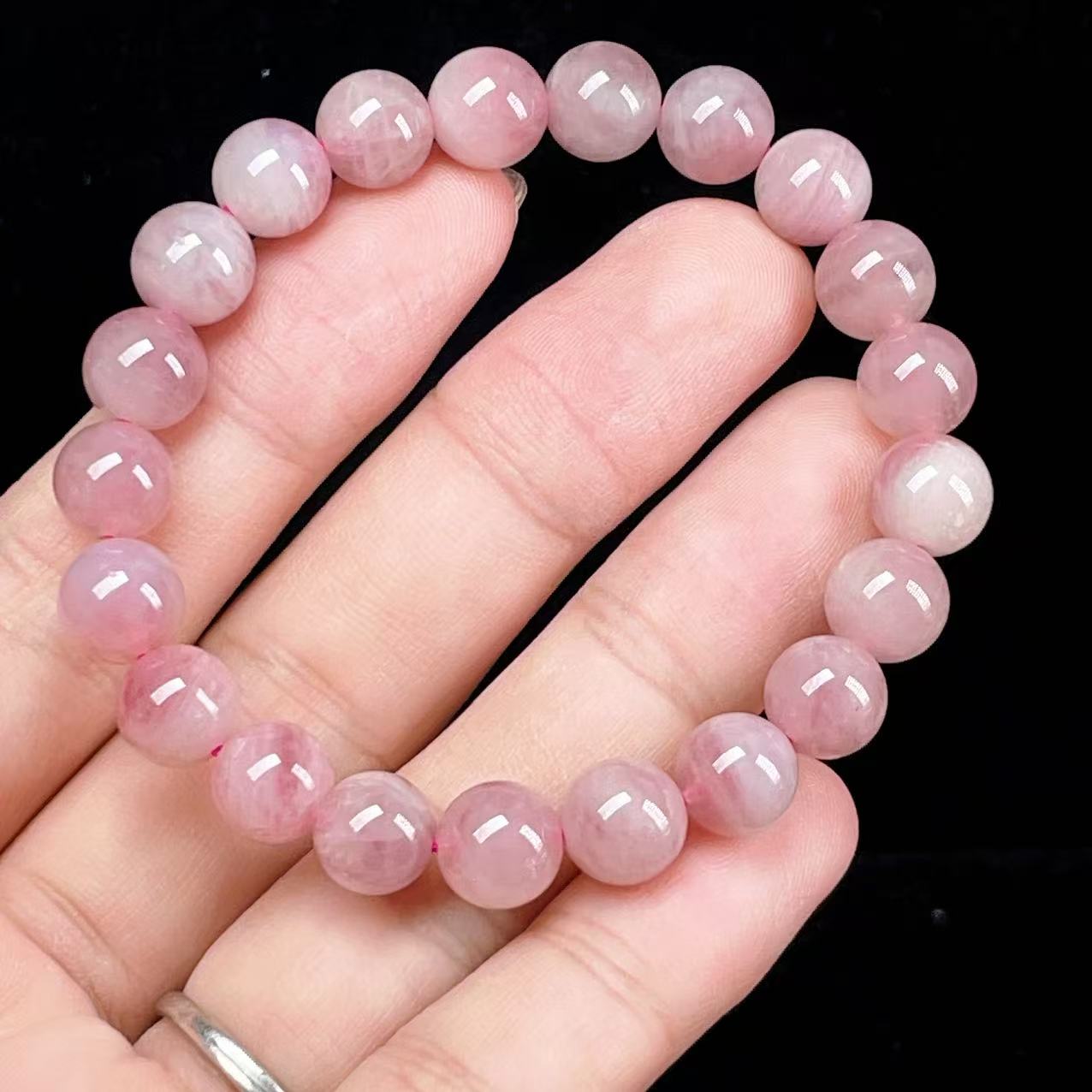 Yahoo! Yahoo!ショッピング(ヤフー ショッピング)PROME 天然石【一点物】高品質・希少色・紫系ピンク・パープルローズクォーツ・マダガスカル産・恋愛運・癒し・感情安定・ブレスレット v58125