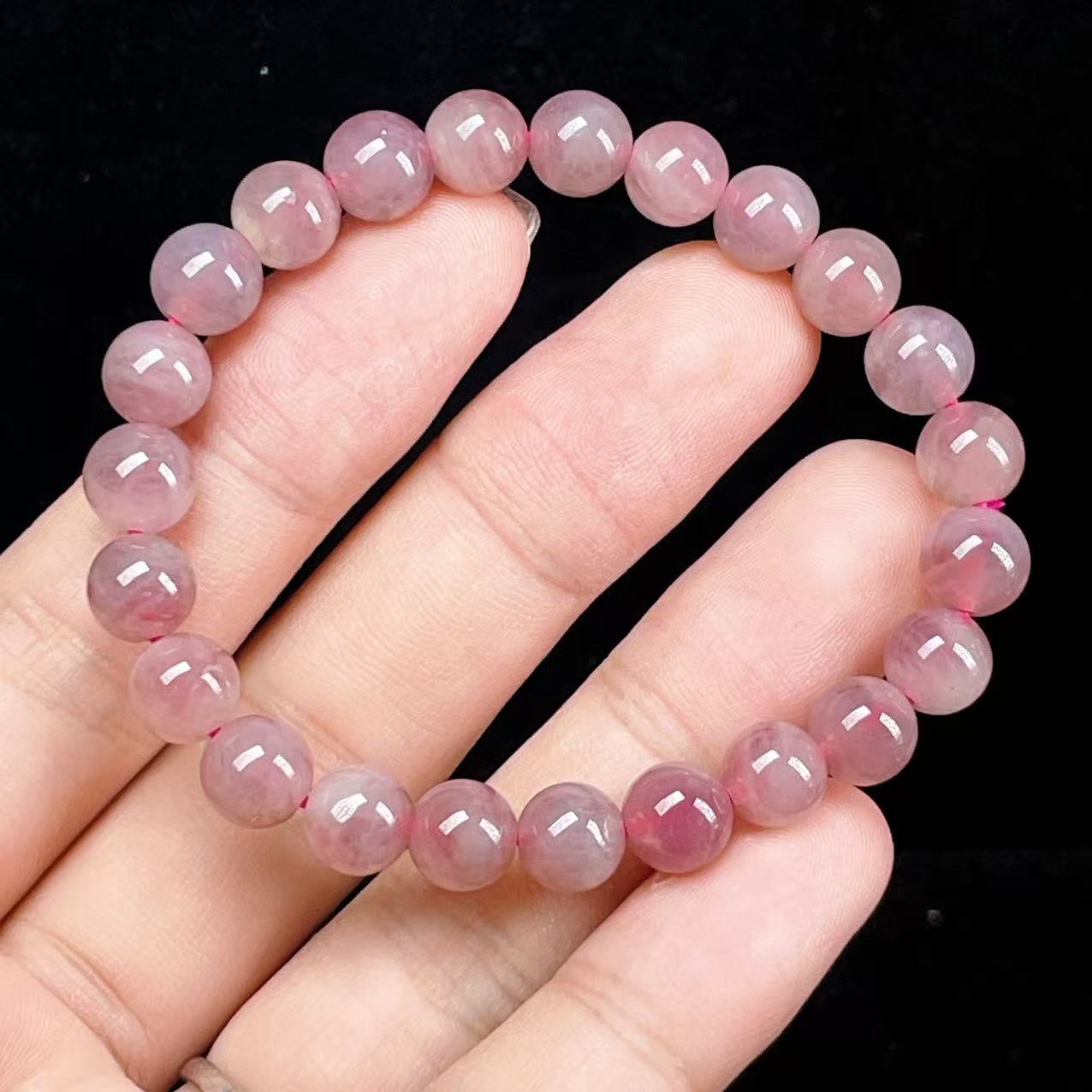 Yahoo! Yahoo!ショッピング(ヤフー ショッピング)PROME 天然石【一点物】高品質・希少色・紫系ピンク・パープルローズクォーツ・マダガスカル産・恋愛運・癒し・感情安定・ブレスレット v58126