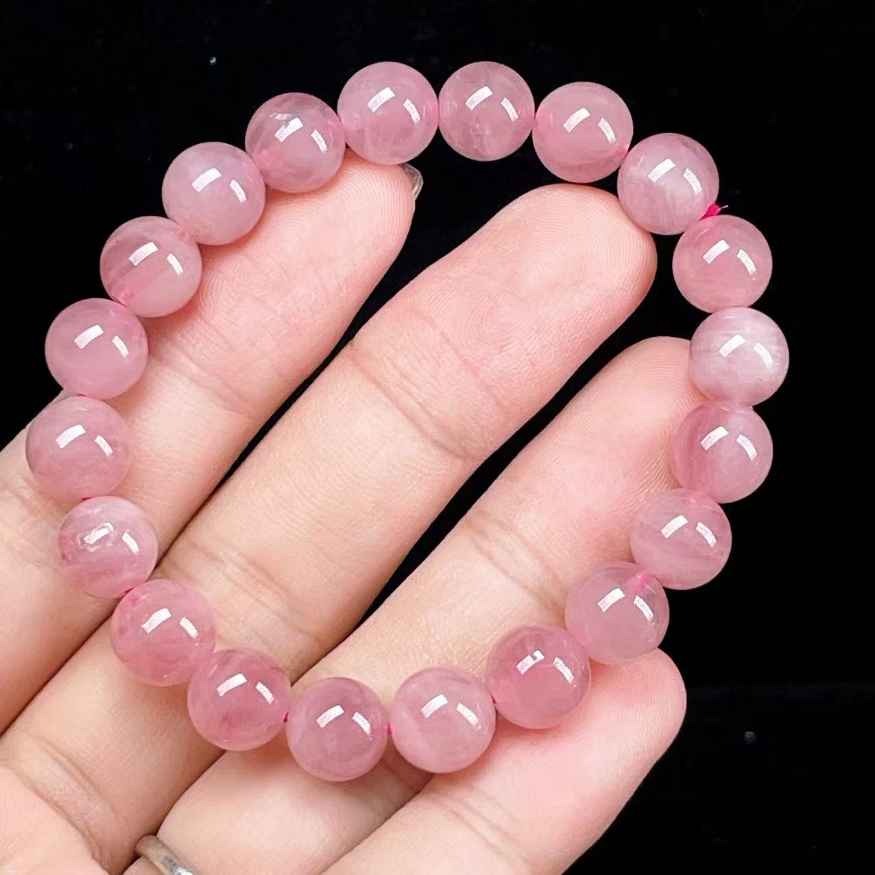 Yahoo! Yahoo!ショッピング(ヤフー ショッピング)PROME 天然石【一点物】高品質・希少色・紫系ピンク・パープルローズクォーツ・マダガスカル産・恋愛運・癒し・感情安定・ブレスレット v58127
