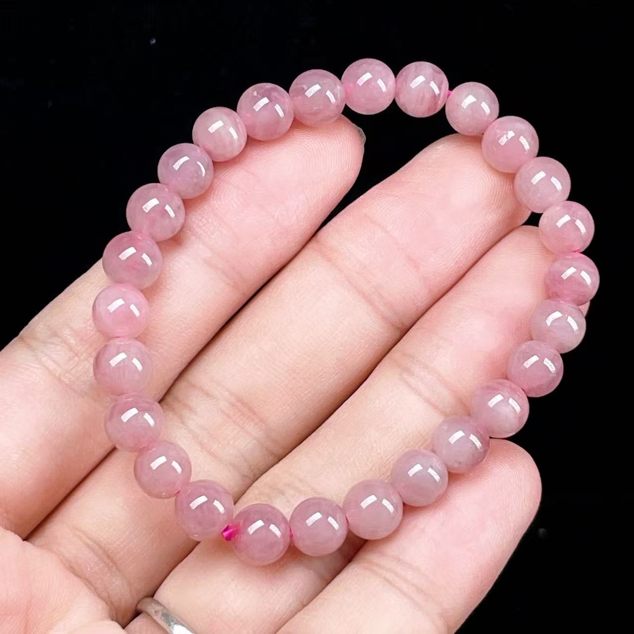 Yahoo! Yahoo!ショッピング(ヤフー ショッピング)PROME 天然石【一点物】高品質・希少色・紫系ピンク・パープルローズクォーツ・マダガスカル産・恋愛運・癒し・感情安定・ブレスレット v58131