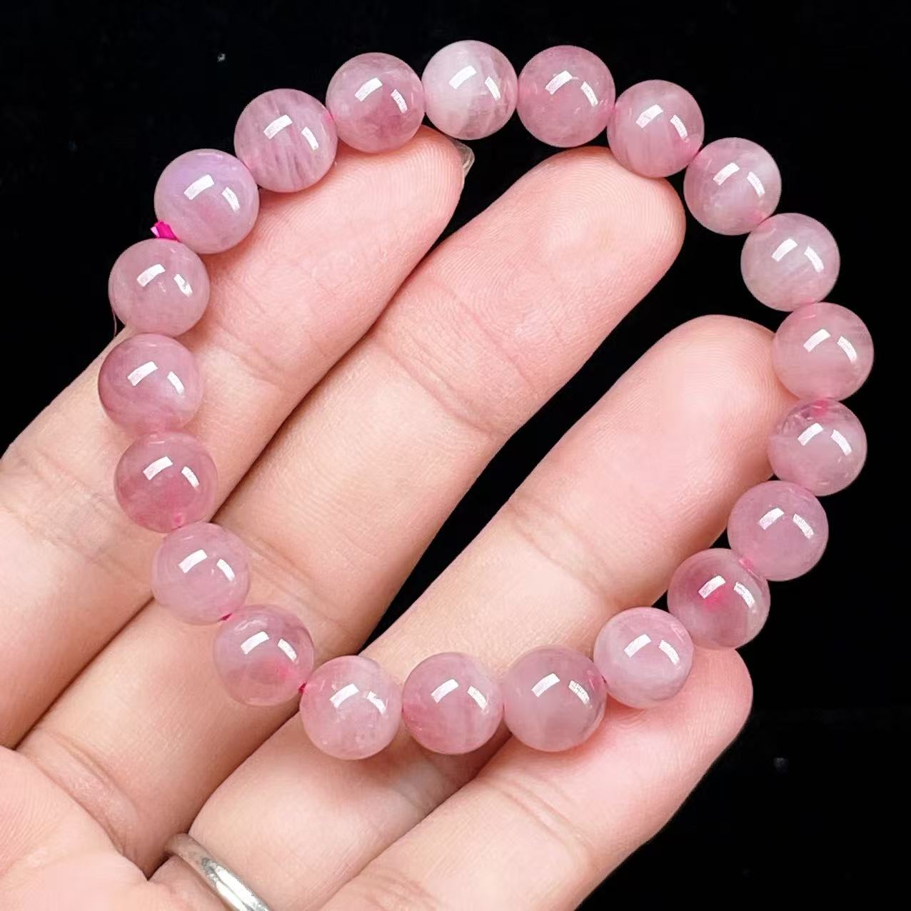 Yahoo! Yahoo!ショッピング(ヤフー ショッピング)PROME 天然石【一点物】高品質・希少色・紫系ピンク・パープルローズクォーツ・マダガスカル産・恋愛運・癒し・感情安定・ブレスレット v58132