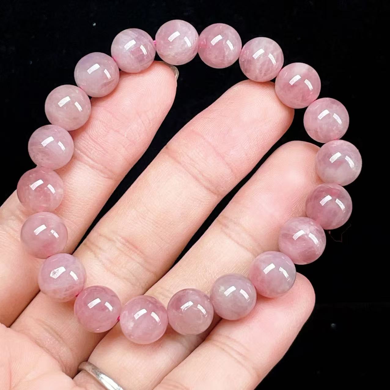 Yahoo! Yahoo!ショッピング(ヤフー ショッピング)PROME 天然石【一点物】高品質・希少色・紫系ピンク・パープルローズクォーツ・マダガスカル産・恋愛運・癒し・感情安定・ブレスレット v58135