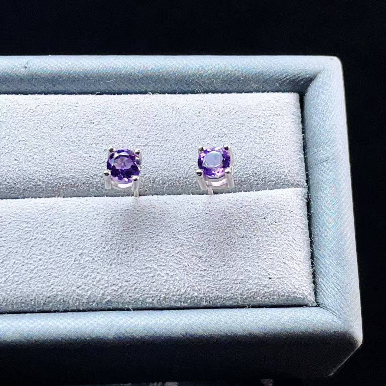 Yahoo! Yahoo!ショッピング(ヤフー ショッピング)PROME 天然石【一点物】特別仕様品・宝石質・高品質・アメジスト・SILVER925製・シルバー・金属アレルギー対応・ピアス v58184