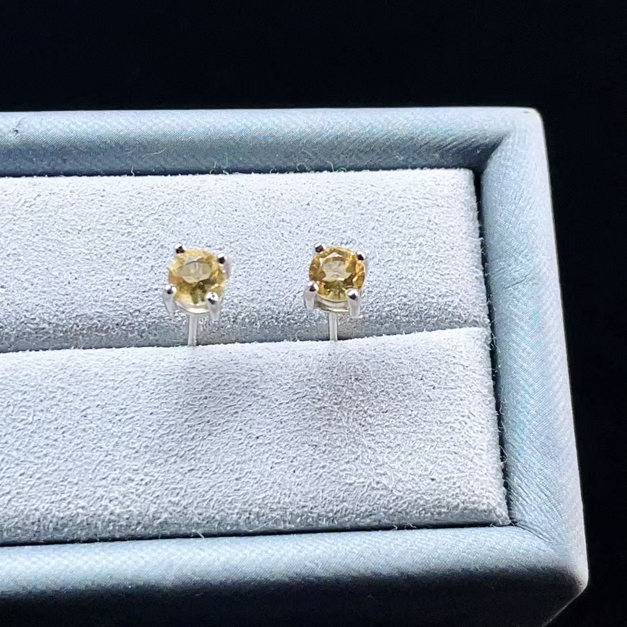 Yahoo! Yahoo!ショッピング(ヤフー ショッピング)PROME 天然石【一点物】特別仕様品・宝石質・高品質・シトリン・SILVER925製・シルバー・金属アレルギー対応・ピアス v58190
