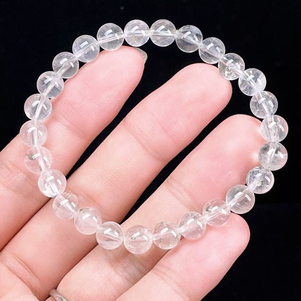 Yahoo! Yahoo!ショッピング(ヤフー ショッピング)PROME 天然石【一点物】高品質・透明体・内包物の輝き・希少鉱・黄鉄鉱入り水晶・パイライトインクォーツ・ペルー産・ブレスレット v58577