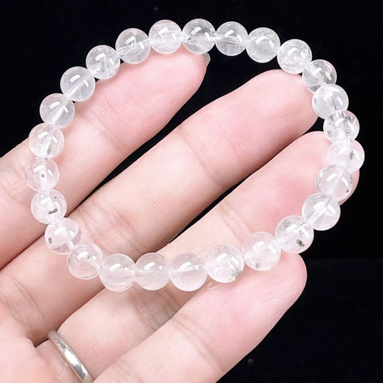 Yahoo! Yahoo!ショッピング(ヤフー ショッピング)PROME 天然石【一点物】高品質・透明体・内包物の輝き・希少鉱・黄鉄鉱入り水晶・パイライトインクォーツ・ペルー産・ブレスレット v58582