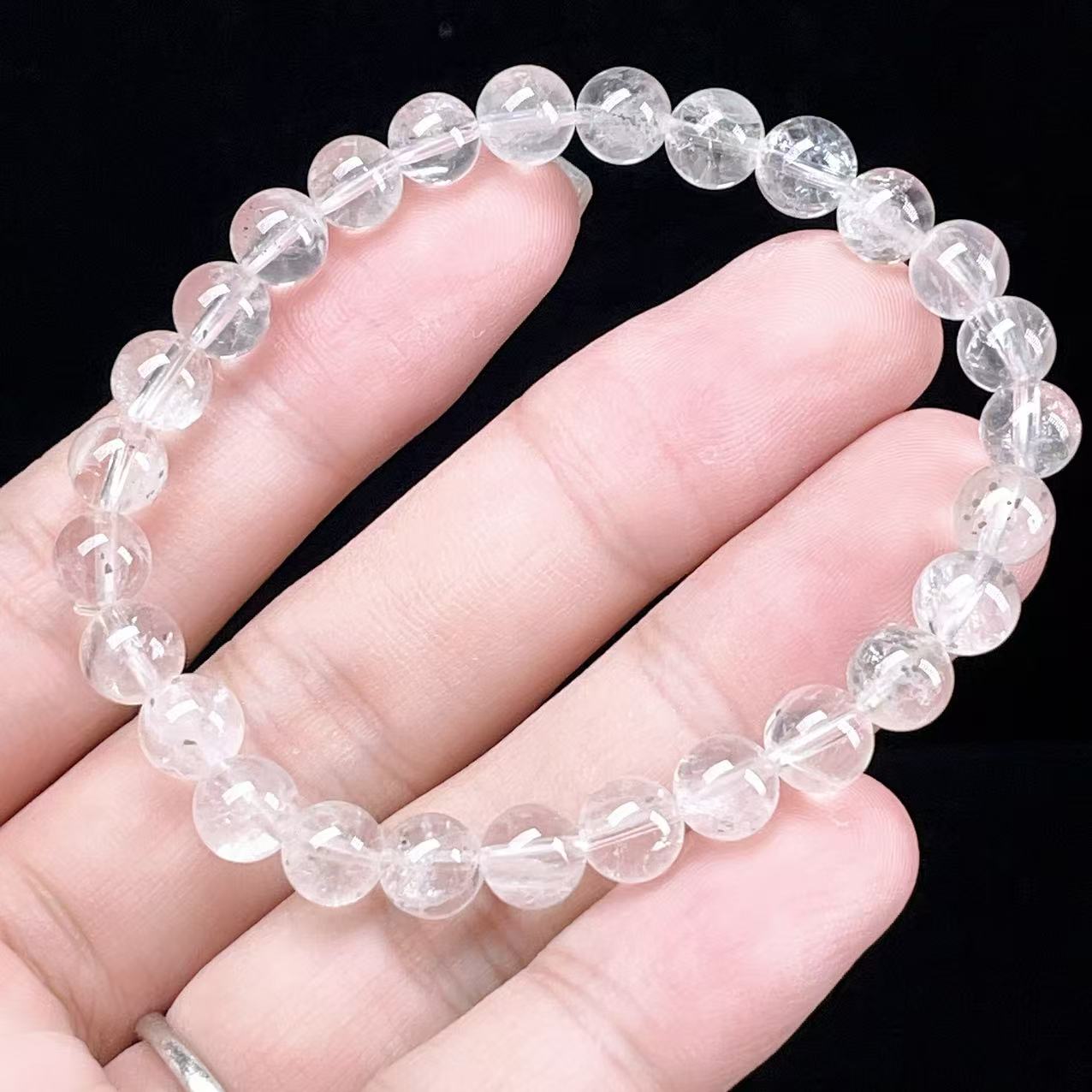Yahoo! Yahoo!ショッピング(ヤフー ショッピング)PROME 天然石【一点物】高品質・透明体・内包物の輝き・希少鉱・黄鉄鉱入り水晶・パイライトインクォーツ・ペルー産・ブレスレット v58583