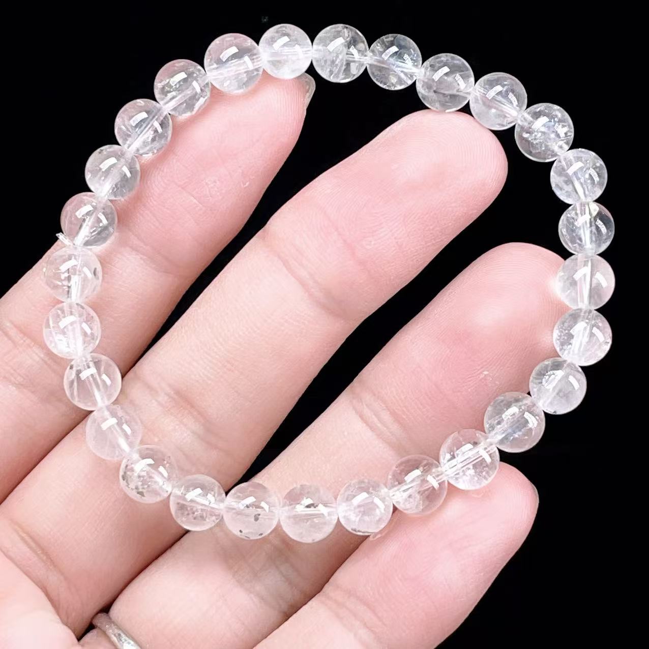 Yahoo! Yahoo!ショッピング(ヤフー ショッピング)PROME 天然石【一点物】高品質・透明体・内包物の輝き・希少鉱・黄鉄鉱入り水晶・パイライトインクォーツ・ペルー産・ブレスレット v58585