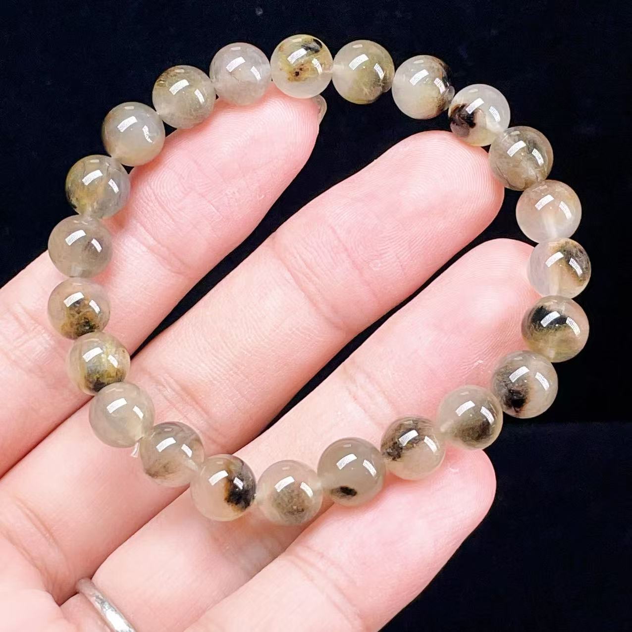 Yahoo! Yahoo!ショッピング(ヤフー ショッピング)PROME 天然石【一点物】高品質・希少鉱・繊細内包物・ラビットヘアールチルクォーツ × エレスチャルクォーツ・ブラジル産・ブレスレット v58627