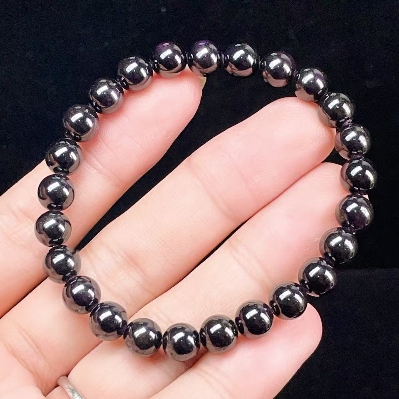 Yahoo! Yahoo!ショッピング(ヤフー ショッピング)PROME 天然石【一点物】高品質・希少鉱・再入荷困難・ミラーボール効果・濃紫・パープライト・紫鉱・ナビミア産・ブレスレット v58635