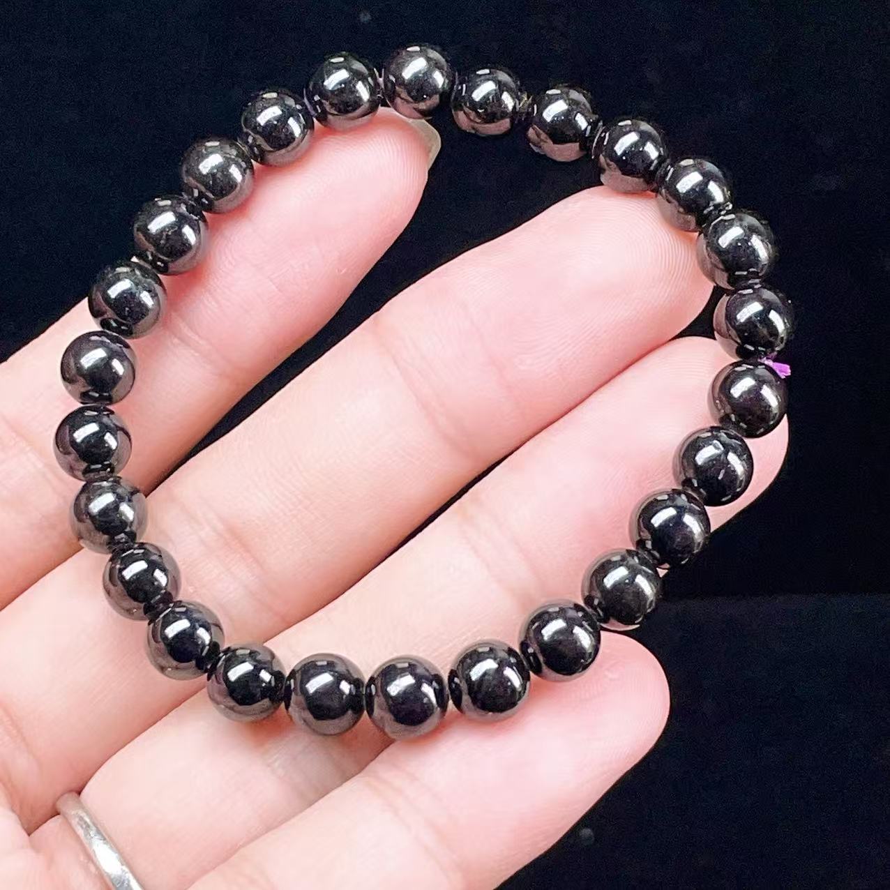 Yahoo! Yahoo!ショッピング(ヤフー ショッピング)PROME 天然石【一点物】高品質・希少鉱・再入荷困難・ミラーボール効果・濃紫・パープライト・紫鉱・ナビミア産・ブレスレット v58640