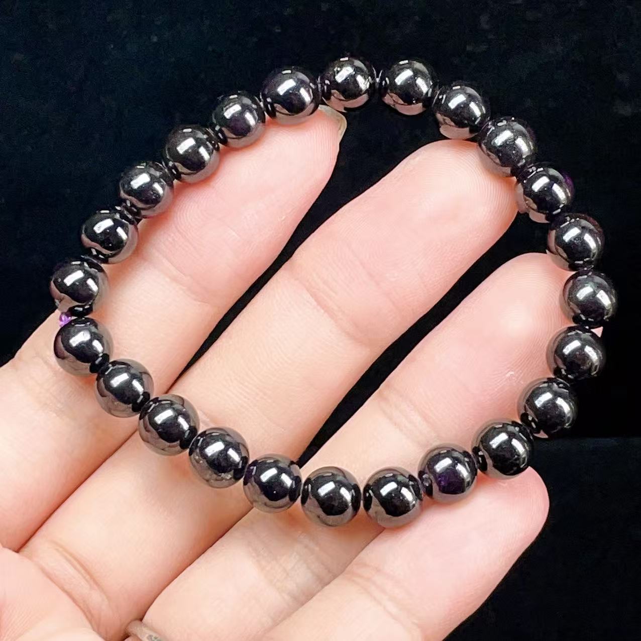 Yahoo! Yahoo!ショッピング(ヤフー ショッピング)PROME 天然石【一点物】高品質・希少鉱・再入荷困難・ミラーボール効果・濃紫・パープライト・紫鉱・ナビミア産・ブレスレット v58664