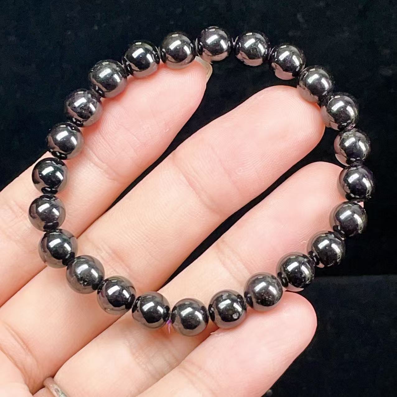 Yahoo! Yahoo!ショッピング(ヤフー ショッピング)PROME 天然石【一点物】高品質・希少鉱・再入荷困難・ミラーボール効果・濃紫・パープライト・紫鉱・ナビミア産・ブレスレット v58666