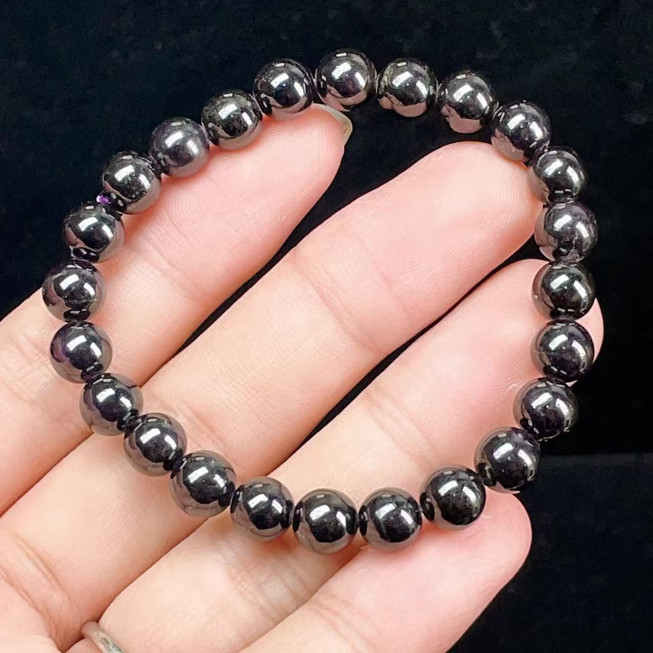 Yahoo! Yahoo!ショッピング(ヤフー ショッピング)PROME 天然石【一点物】高品質・希少鉱・再入荷困難・ミラーボール効果・濃紫・パープライト・紫鉱・ナビミア産・ブレスレット v58671