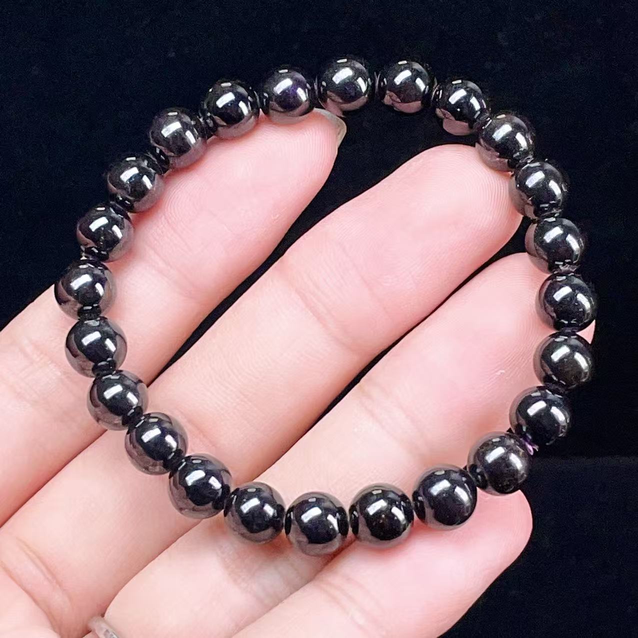 Yahoo! Yahoo!ショッピング(ヤフー ショッピング)PROME 天然石【一点物】高品質・希少鉱・再入荷困難・ミラーボール効果・濃紫・パープライト・紫鉱・ナビミア産・ブレスレット v58691