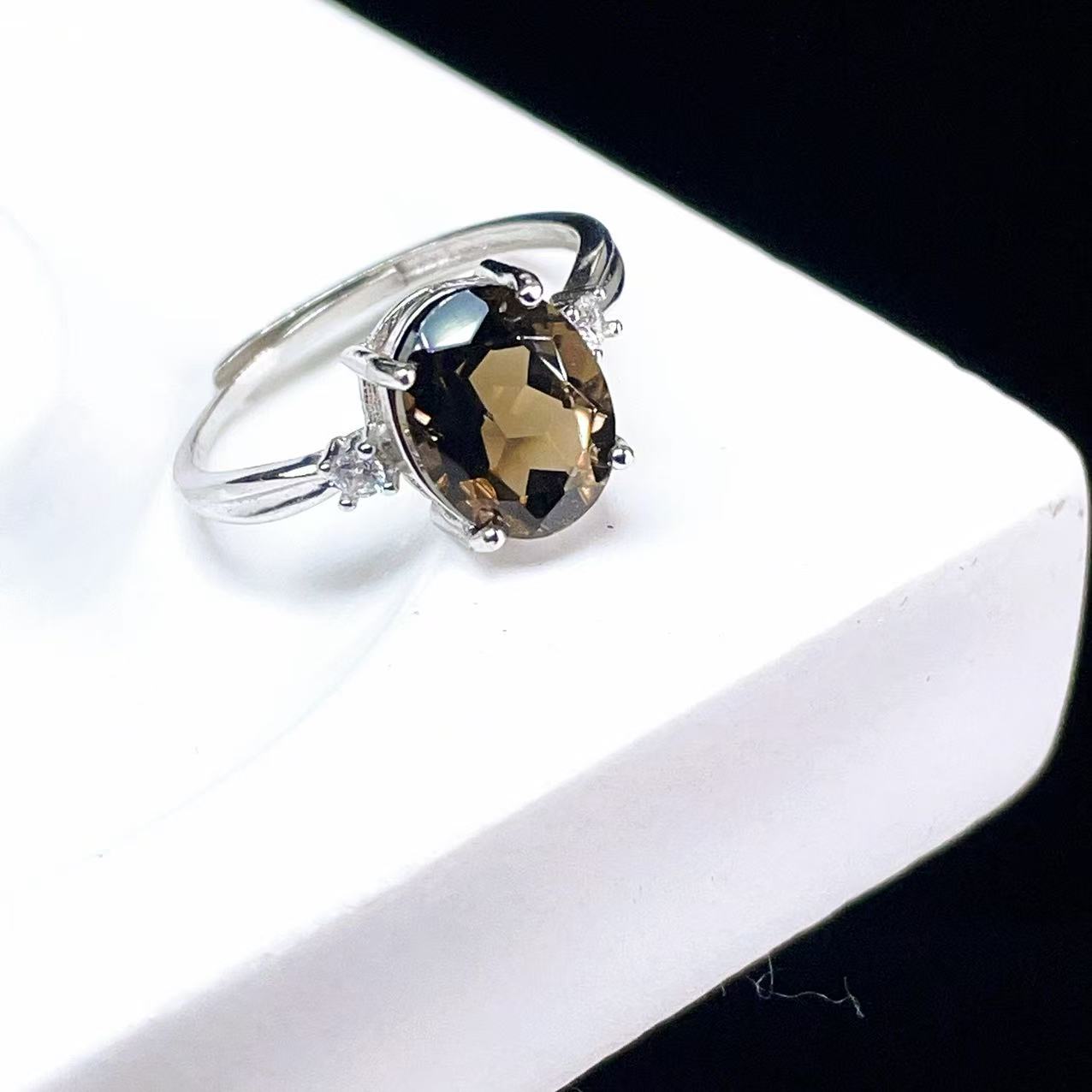 Yahoo! Yahoo!ショッピング(ヤフー ショッピング)PROME 天然石【一点物】高品質・限定・再入荷不可・スモーキークォーツ・指輪・フリーサイズ・SILVER925製・シルバー・v59098