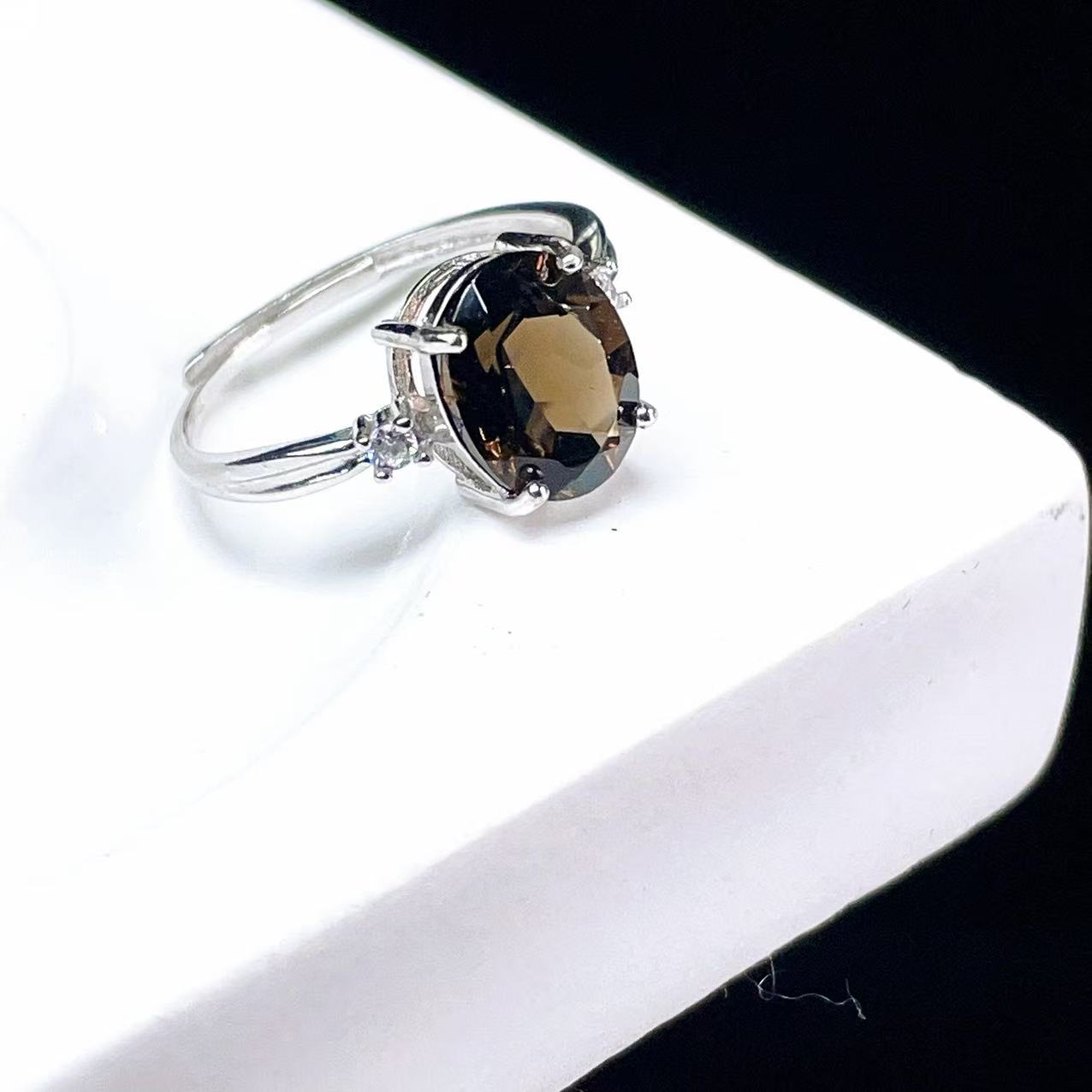 Yahoo! Yahoo!ショッピング(ヤフー ショッピング)PROME 天然石【一点物】高品質・限定・再入荷不可・スモーキークォーツ・指輪・フリーサイズ・SILVER925製・シルバー・v59099